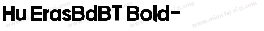Hu ErasBdBT Bold字体转换